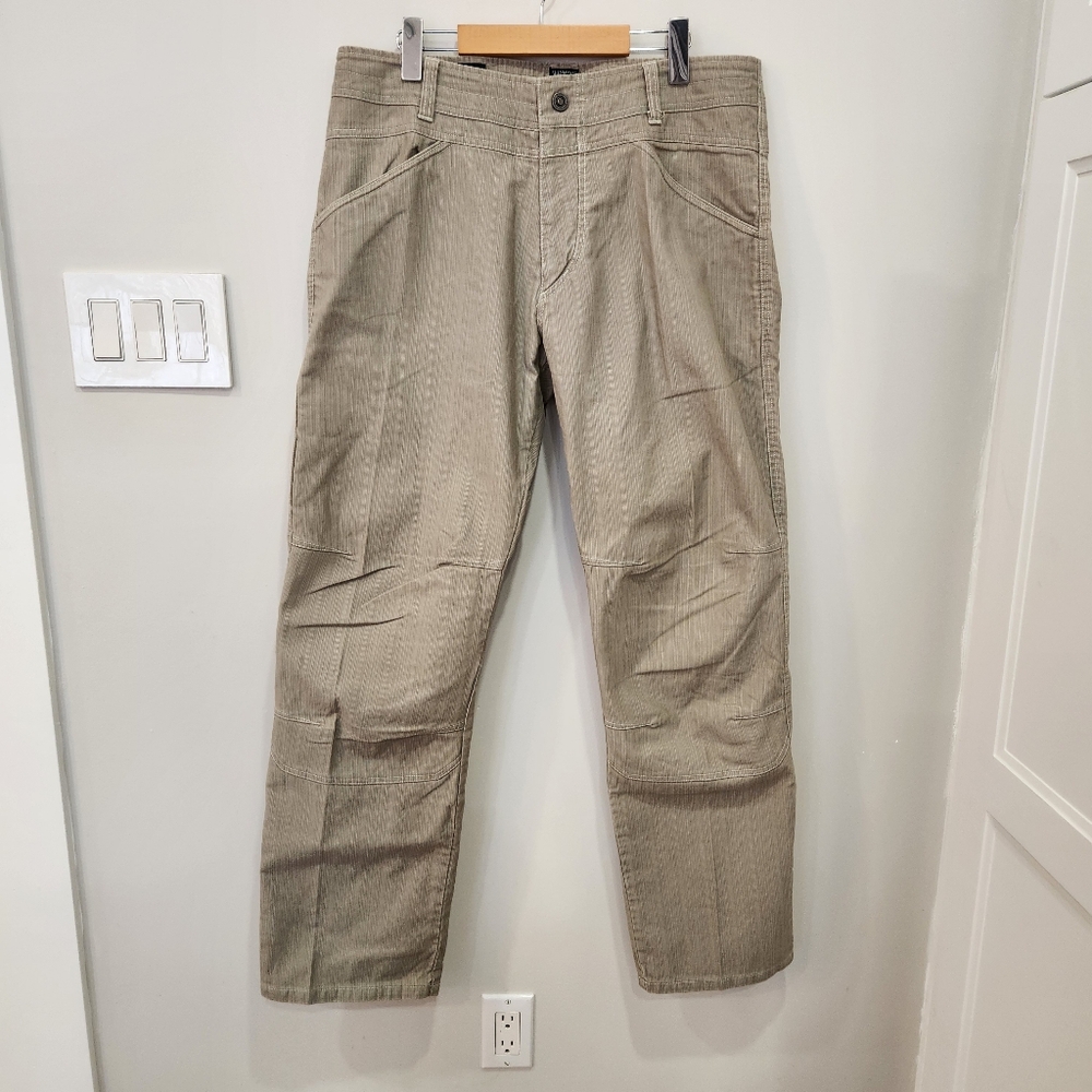 NWOT KUHL Crag Series Men's Brown 100% Cotton Regular Fit Hiking Pant Size 36x32